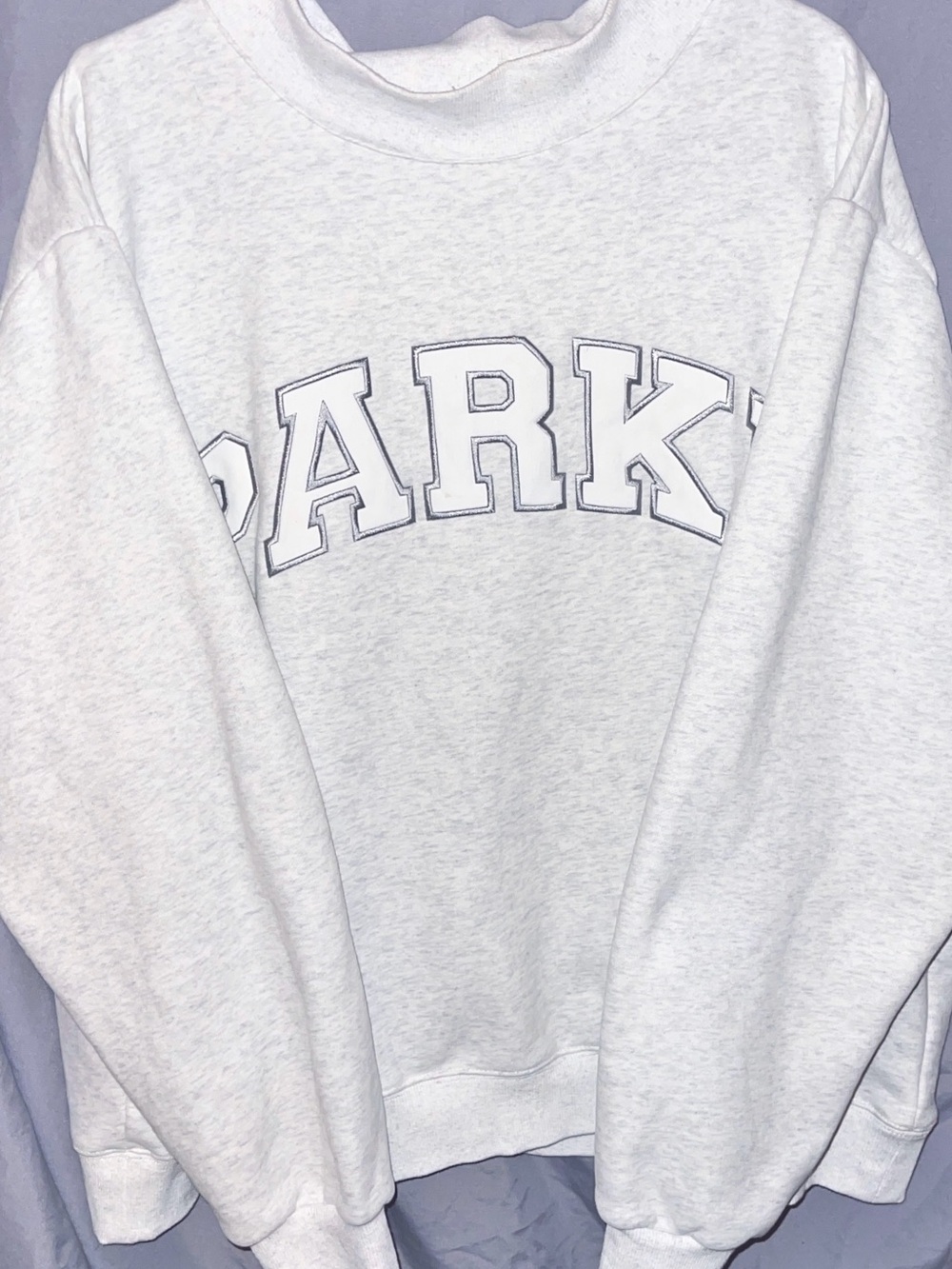 Parke Light Grey Mockneck Sweatshirt